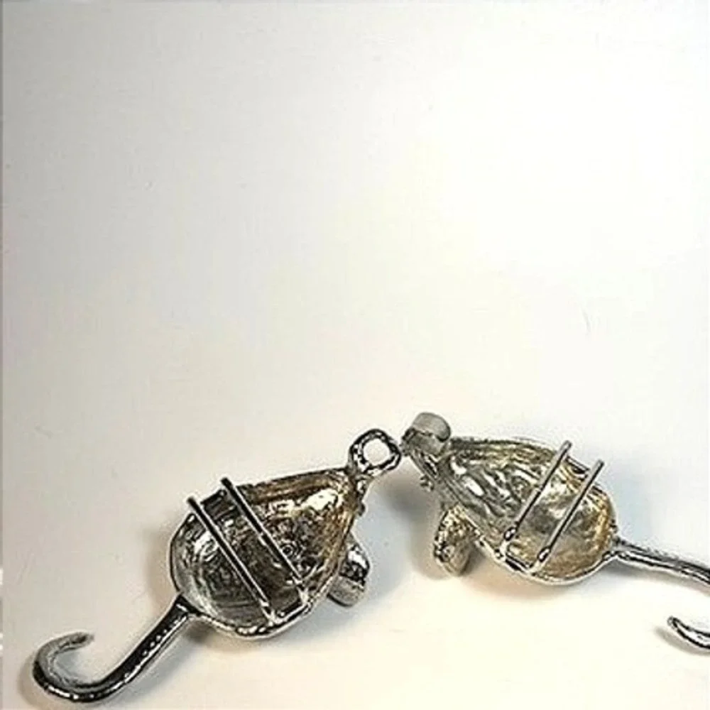 Vintage Mouse‎ Belt Buckle Silver Tone Whimsical Mimi Di N  display picture 3